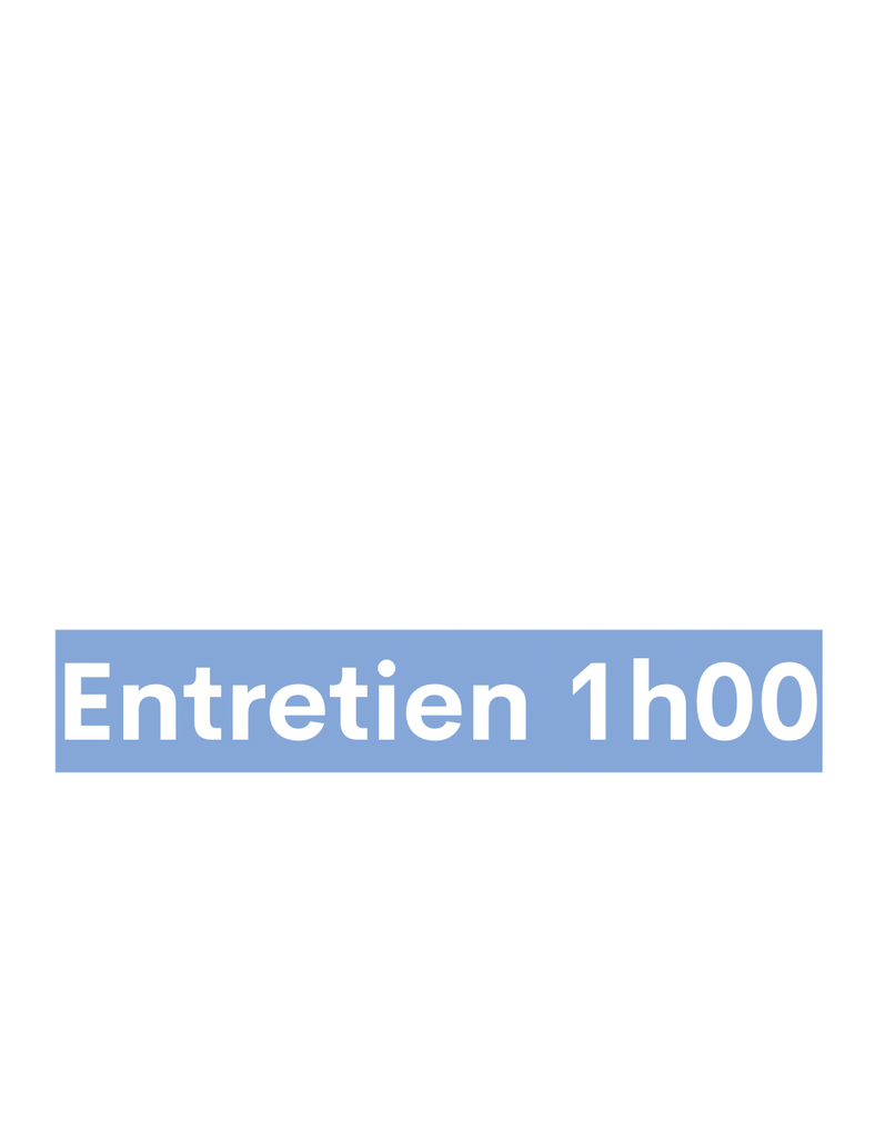 Entretien (1h00)